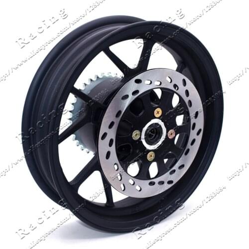 2.75-12 inch With #428-34 tooth Rear Sprocket and 200mm Diameter plate Disc plate Vacuum Wheel Rim for Dirt Pit Bike Motorcycle