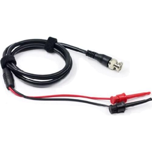 1.1M 3.61ft BNC Oscilloscope Test Probe Dual Hook Clip Male Plug Cable Lead Wire Connector Oscilloscope Probe