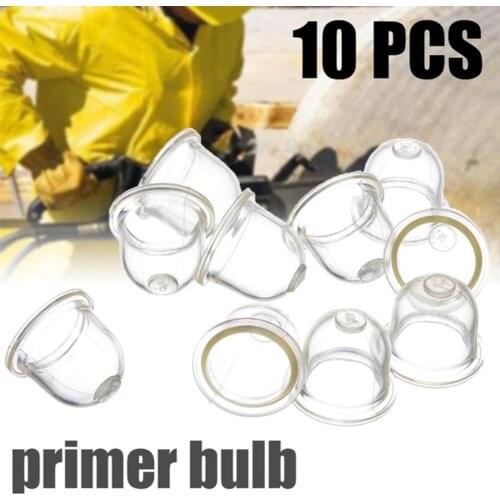 10Pcs/Set 19mm Transparent Fuel Pump Carburetor Primer Bulb For Chainsaw Mower Blower Hedge Strimmer Clear tool 2019