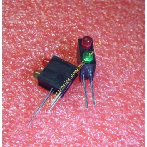 100PCS LED lamp holder with lights, 3MM red and green highlighting