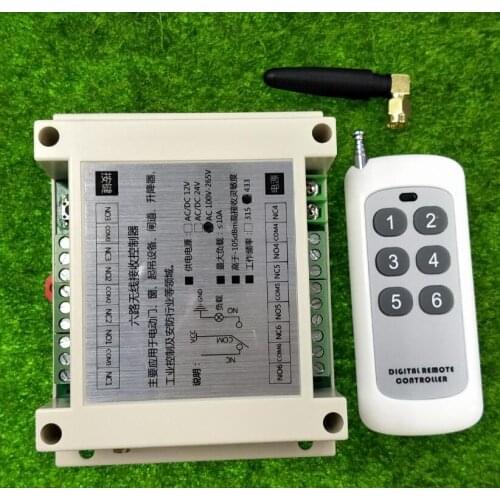315mhz/433mhz Universal AC 110V 220V 8 channel RF Wireless Remote Control switch Receiver Transmitter 100m