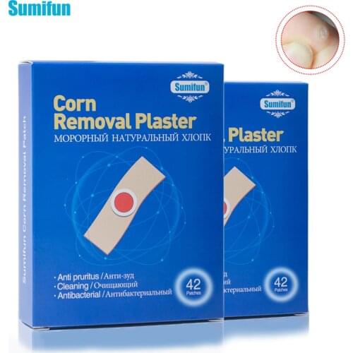 42Pcs Sumifun Medical Corn Remover Patches Thorn Callus Remove Soften Skin Cutin Sticker Warts Painless Feet Care Plaster K03401