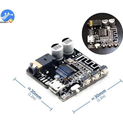 VHM-314 V.20 Bluetooth 5.0 Audio Receiver Board MP3 Player Module Wireless Music Lossless Stereo Decoder Board With Button