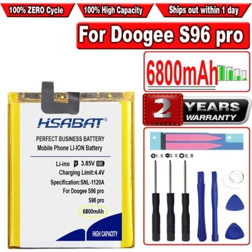 HSABAT 6800mAh Battery for DOOGEE S96 Pro