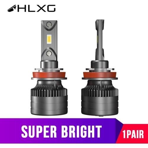 HLXG Led H11 Canbus Light H7 H9 H4 Led Car Headlight HB3 9005 HB4 9006 Car Lights Fog Bulbs 20000LM 12V 24V 120W High Power CSP