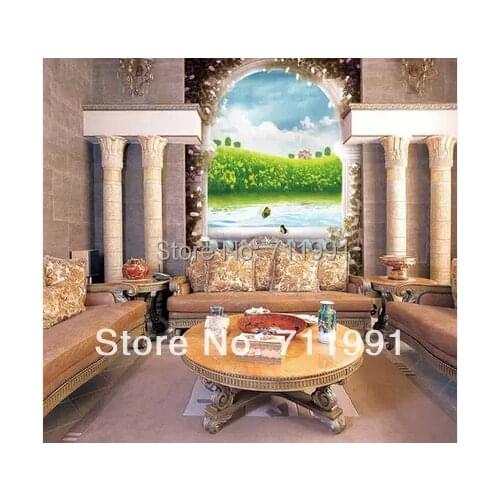 Free shipping custom murals European dream gates TV background wallpaper the living room sofa bedroom wallpaper wallpaper