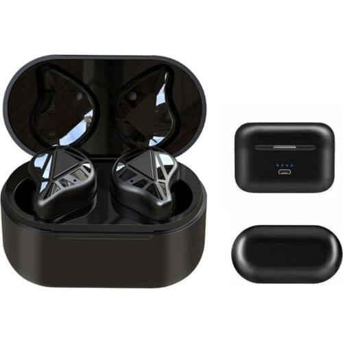 Bluetooth 5.0 Earphone True Wireless Sports Headset 18H Cycle Play Time Auto Pairing Heavy Bass Stereo Earbud With Charging Box