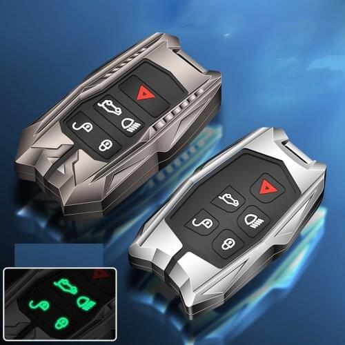 Zinc alloy+silicone Key Case Cover for Land Rover Range Rover Sport A9 Discovery 2 3 4 5 Sport For Jaguar XF A8 A9 X8 XE XF XFL