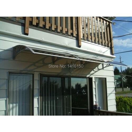 DS120360-P,120x360cm,Polycarbonate Doors Metal Door Awning,Plastic Bracket Metal Door Awning