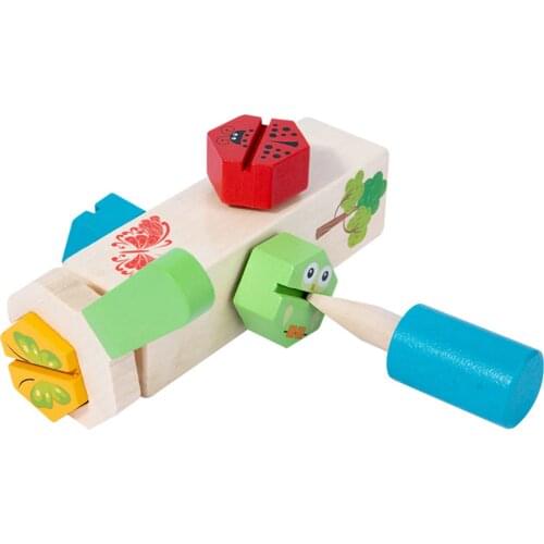 Montessori Screw Nut Toy DIY Screwdriver Kid Simulation Toy for Boys & Girls