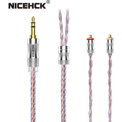 NiceHCK C24-5 24 Core Silver Plated Copper Pure Copper Headset Cable 3.5mm/2.5mm/4.4mm MMCX/NX7/QDC/0.78 2Pin for EBX21 YTAO