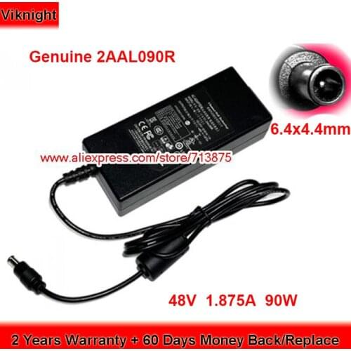 Genuine CWT 2AAL090R 48V 1.875A AC Adapter for POE Network Hard Disk Video Recorder NVR Monitoring Host