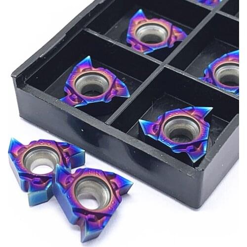 High quality MMT16ER AG60-S MMT16IR AG60-S nano blue thread insert cemented carbide blade CNC tool blade 16ER 16IR AG60