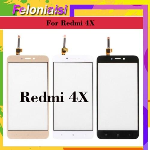 10Pcs/lot ORIGINAL For Xiaomi Redmi 4X Redmi4X Touch Screen Digitizer Touch Panel Sensor Front Outer Glass Redmi 4x Touchscreen
