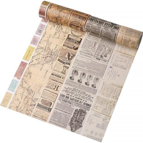 15/20/30/35/40/50/60/80mmx5/8m Vintage washi tape DIY decoration scrapbooking planner masking tape adhesive tape label sticker