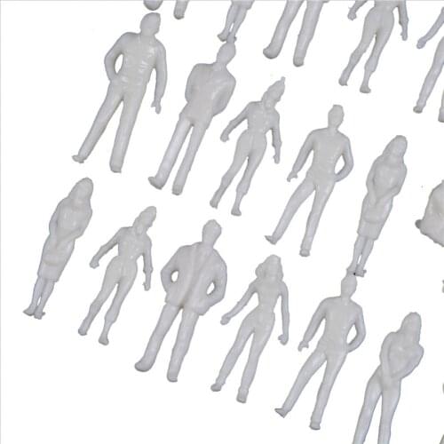 100pcs 1:50 Architecture Model Maker Miniature White Figures Architectural Model Human Scale ABS Plastic People