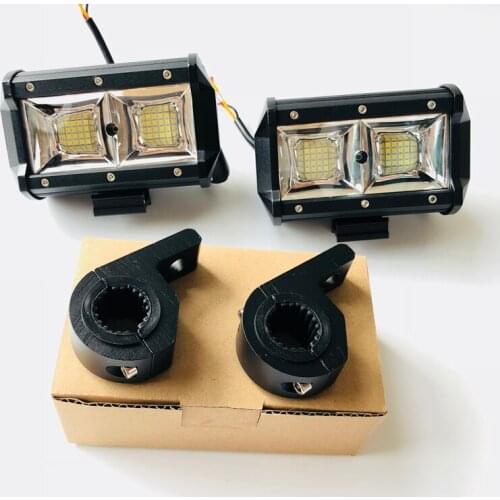 2pcs 96W COB Led Flood work light Car truck Offroad Fog light headlights Motorcycle day driving Strobe flashing warning light