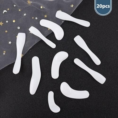 20Pcs Mini Cosmetic Spatula Scoop Mask Cream Spoon Eye Cream Stick Make Up Tool