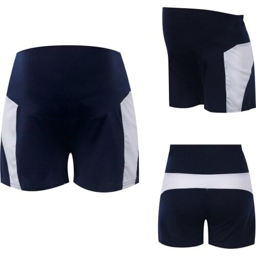 2021 pregnant pants Color Matching Stomach Lift Pregnant Women Sweatpants maternity Yoga Fitness Pregnancy Shorts для беременных