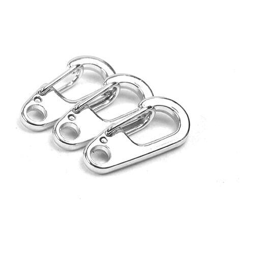 5 Pcs Clasps Hook Carabiner D-Ring Key Chain Clip Camping Keyring Snap Hook Outdoor Travel Kit Keychain DIY Accessories