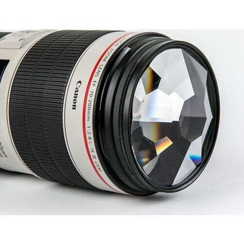 77mm Interface Photography Blur Film TV Props 8-Sided Kaleidoscope Glass Prism SLR Camera Filter Photographic Effects