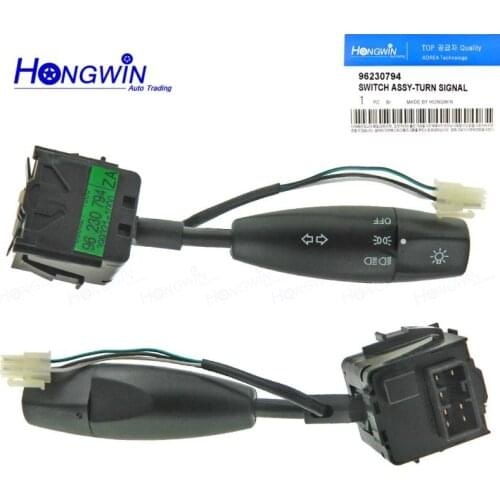 96230794 Turn Signal Light Switch For Daewoo Lanos 1.3 1.5 1.6 GM Chevrolet Turn Signal Switch with Headlight Switch Fog Lamp