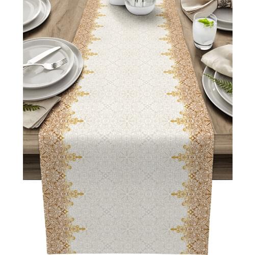 Bohemian Retro Ethnic Table Runner Luxury Wedding Decoration Table Cover Christmas Decoration Tablecloth