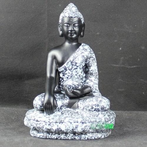 Buddhism ART WORK # Reverent consecrated consecration ceremony porcelain Granite ceramic figure of Buddha Shakyamuni statue