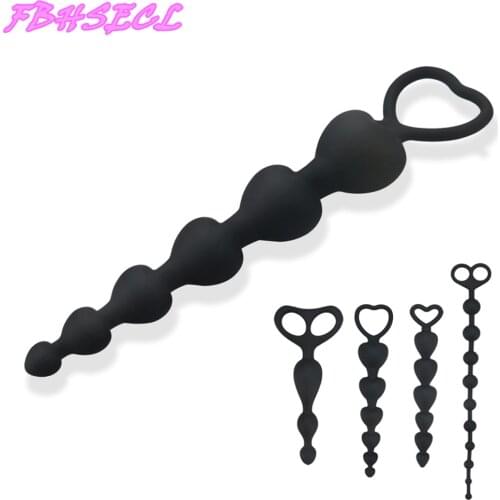 FBHSECL Adult Products Anal Plug Sex Shop Prostate Massager Sex Toys for Women Silicone Butt Plug for Beginner Erotic Black