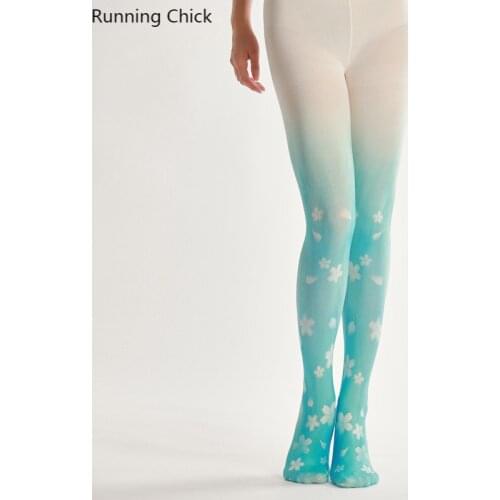 Gradient White Print Pantyhose Cheap Stuff With Free Shipping Maternity Tights