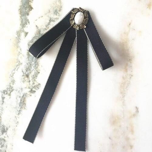 Small Bow Tie Brooch Girls College Style British Korean School Uniform Sailor Suit Shirt Accessories Collars Flower Womens Gift