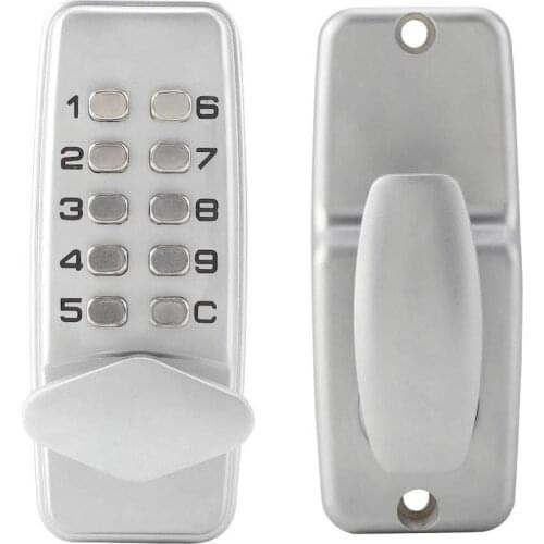 Mechanical Code Lock Keyless Digital Password Wooden Push Button Door lock