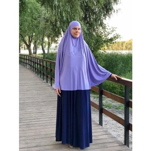 Muslim Long Khimar Ramadan Formal Prayer Garment Hijab Women Niqab Burka Islamic Turkey Namaz Burka Musulman Eid Jilbab Djellaba