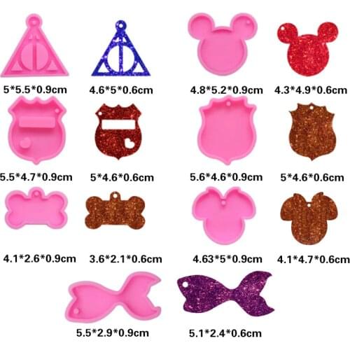 Mouse Goldfish Epoxy Epoxy Pendant Mold Chocolate Block Silicone Cake Decoration DIY Manual Aromatherapy Car Hanging Resin Mold