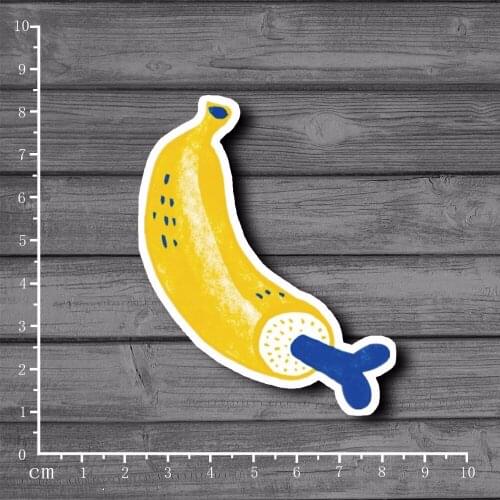 Bone Banana Scrapbooking Stationery Graffiti Sticker Decor For Ablum Diary Scrapbookin Laptop Notebook School Supplies[Single]
