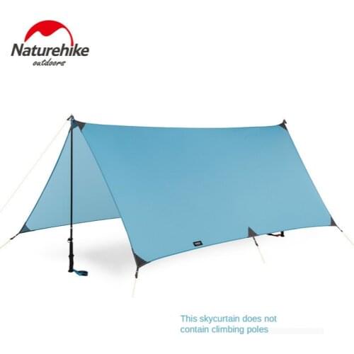 Naturehike 15D Nylon Multi-functional Portable Beach Awning Camping Large Pergola Outdoor Camping Big Canopy