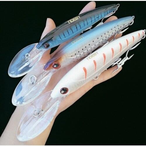 Noeby 1pc 16cm/73g 14cm/52g 12cm/32g Swimbait Fishing Minnow Lure Hard Artificial Bait Fishing Tackle minnow of wobbler