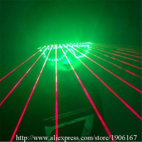 New Design Christmas Halloween Colorful Led Luminous Red Laser Man Glasses Party Laserman Glasses For DJ KTV Nightclub