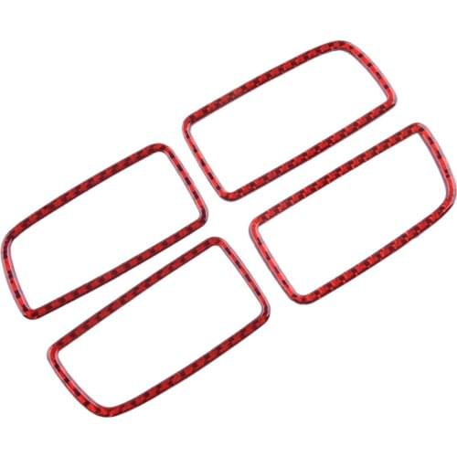 1 Set Sticker Dashboard Console Volt Meter Oil Temp Panel Cover Carbon Fiber Red Fit for Chevrolet Camaro 2010 2011 2012-2015