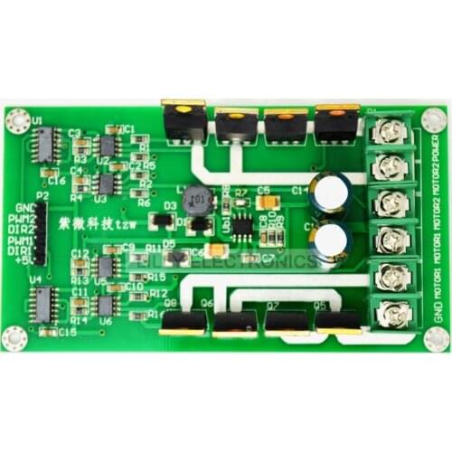 3-36V 10A Peak 30A Dual Motor Driver Module board H-bridge DC MOSFET IRF3205