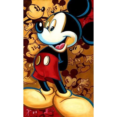Disney Full Diamond Paintings Cartoon Mickey Diy Diamond Embroidery Painting Decoration Gift for Family Decorative Pattern