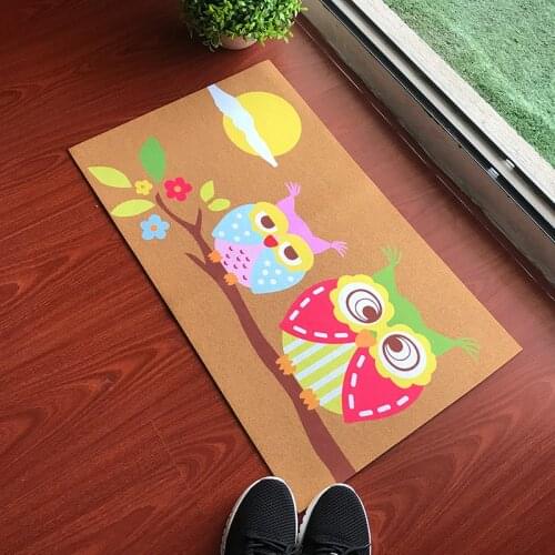 Funny Doormat Entrance Floor Mat Owl Indoor Outdoor Decorative Door Mat Entry Way Mat Machine Washable Welcome Mat