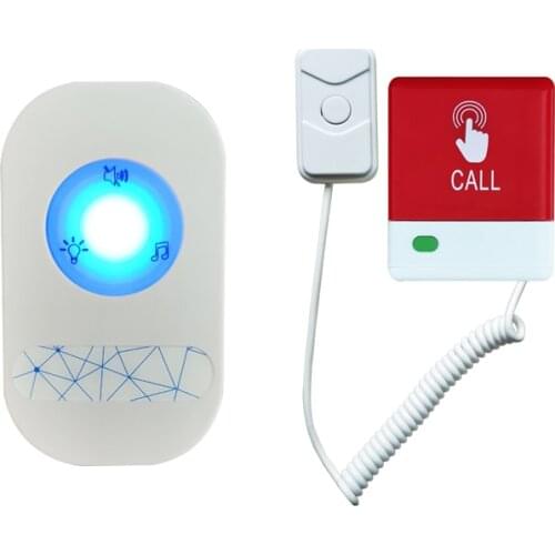 Hospital Calling System Wireless Nurse Call Bell SOS Emergency Sound Corridor Light for Elderly