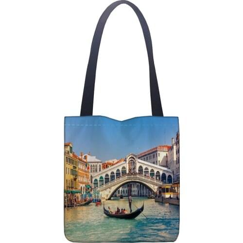 New Arrival Bag Venice Handbag Fashion Printing Soft Open Pocket Casual Tote Double shoulder Strap For Women Student