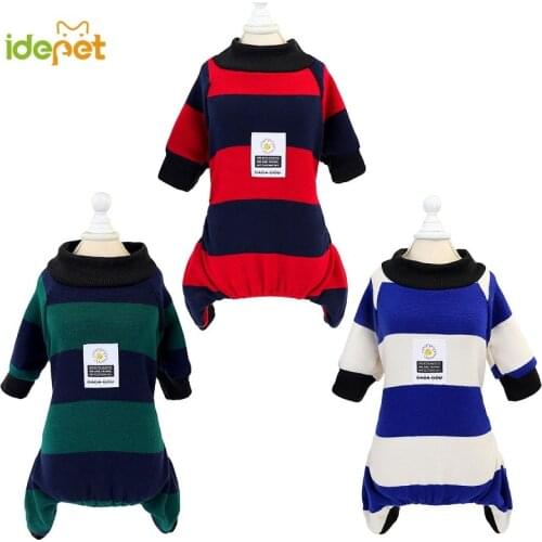 Warm Pet Clothes Dog Pajamas for Pyjama Cat Costume Cotton Pet Jumpsuit for Small Dogs Overall Cat Sleepingwear Chihuahua Coat