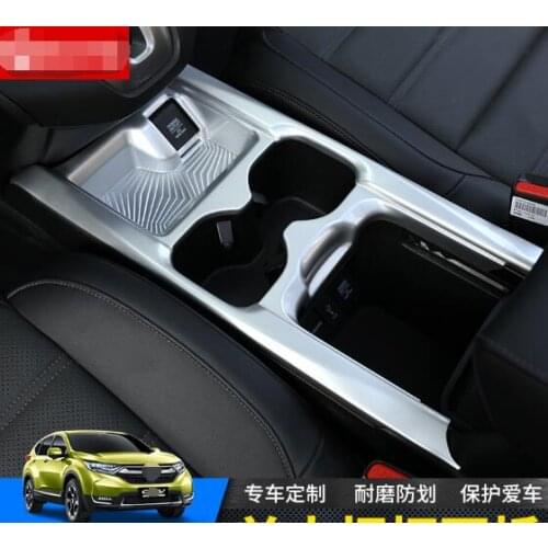 1 PC Luxurious ABS Chrome The water glass frame is covered with a whole package of decorative frame For Honda CRV 2017