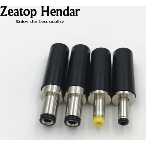 10Pcs Brass 5.5 x 2.5mm / 5.5 x 2.1mm / 4.0 x 1.7mm / 3.5 x 1.35 mm DC Power Male Plug Solder Adapter Socket Jack DIY Connector