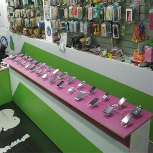 3 set/lot) 2020 manufacturer mobile phone security alarm charging display stand 10 USB port secure EAS system