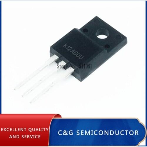 5PCS K12A60U TK12A60U 12A60 12A 600V TO220F