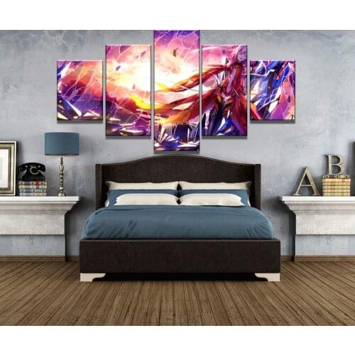 5 Piece HD Print Large Guilty Crown Anime Poster Modern Decorative Paintings on Canvas Wall Art for Home Decorations Wall Decor